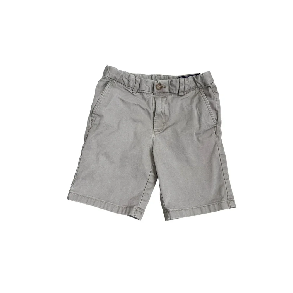Vineyard Vines Boys Khaki Chino Shorts Stretch Adjustable Waist Size 7
